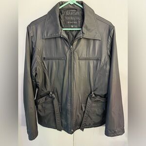 BRAETAN Ladies Black Belted Zip Coat/Jacket Waterproof Lined M